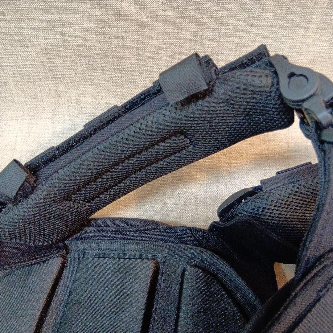 ブラックタクティカルベスト 日本国旗パッチ付き サバゲー　即日発送