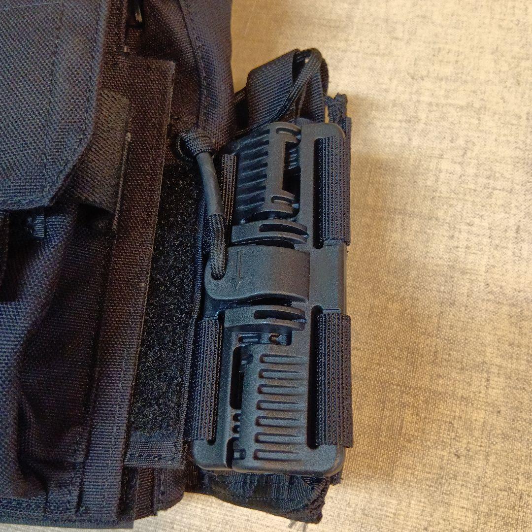 ブラックタクティカルベスト 日本国旗パッチ付き サバゲー　即日発送