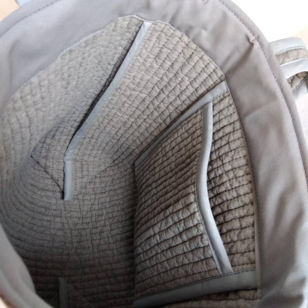 ☆トートバッグS☆ ダークグレー くすみピンク ヌビバッグ