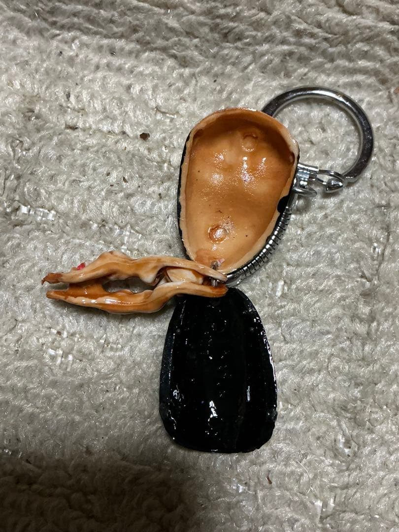 能面とオカメのプラスチック製キイホルダー。【11個ございます】。