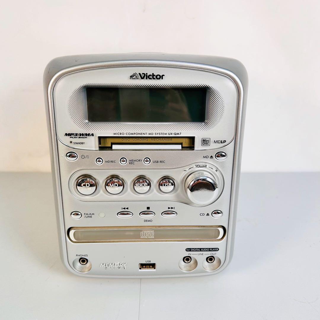 【動作品】Victor ビクター マイクロコンポ　UX-QM7-S