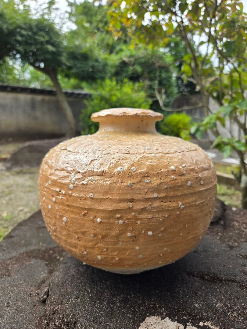 陶器製花瓶 　焼き物　壺