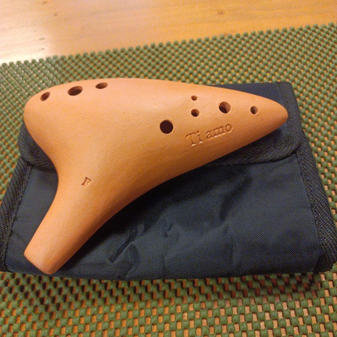 Tiamo 陶器製オカリナ 素焼き アルトF管 美品 メルカリ市セール