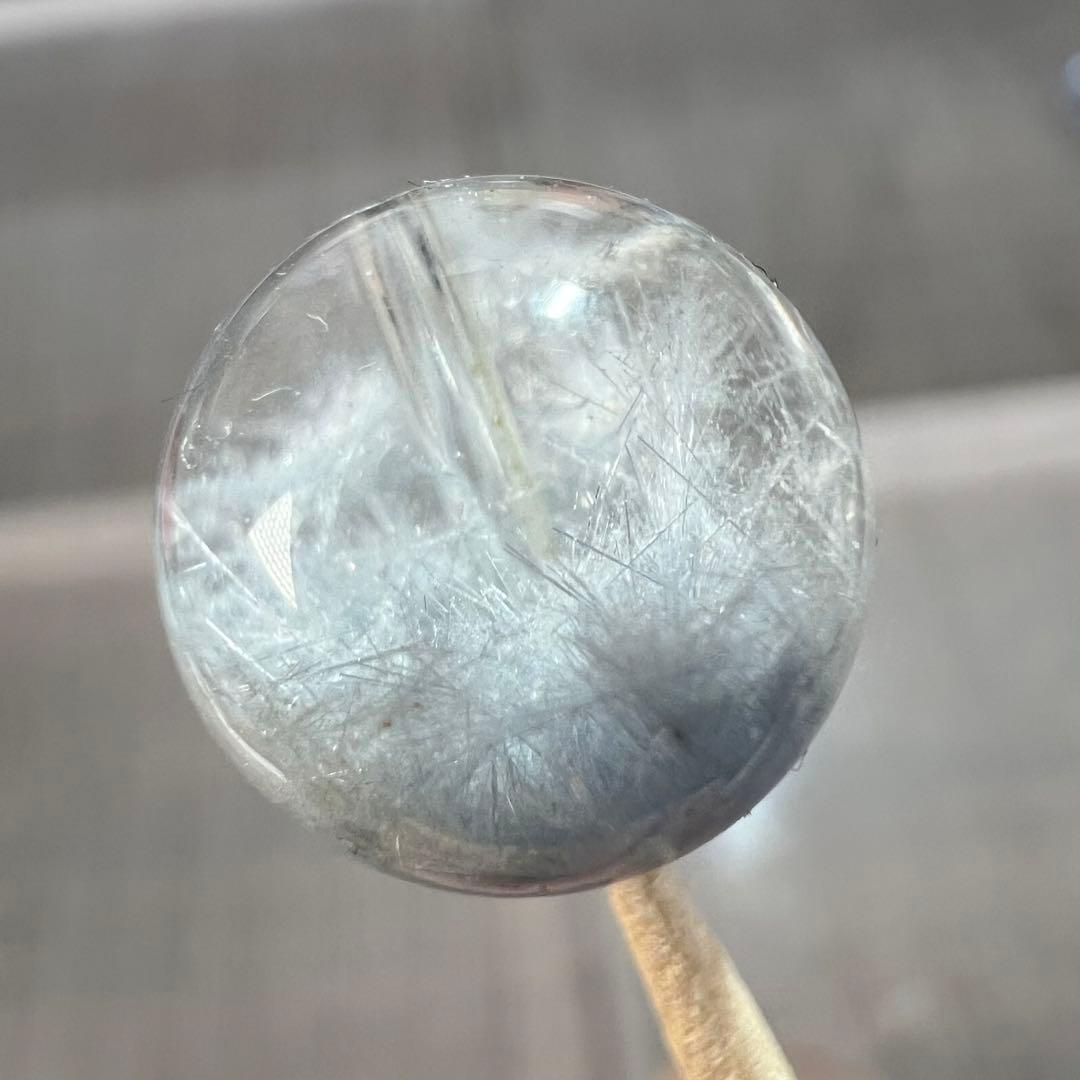 夢見る美しさ　高品質　デュモルチェライトインクォーツ　1粒　ビーズ　6