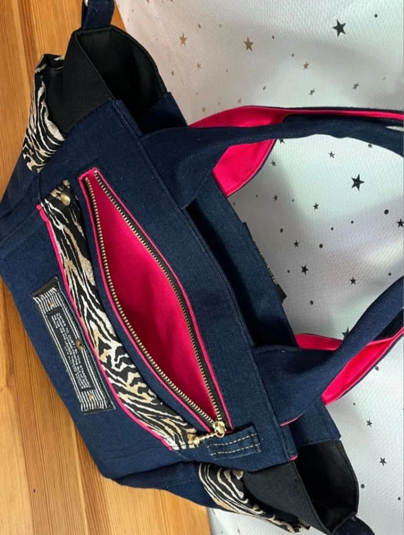 のんデニムリメイクバッグ（L）No.934☆No.950ハンドバッグ