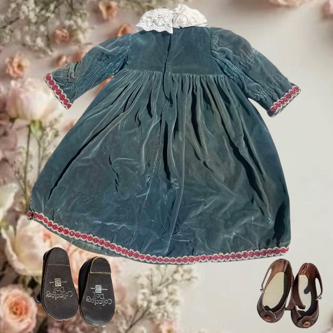 ビスクドール アーテー ピンク ドレス ホワイト 花飾り ボネ 証明書付 カメオ