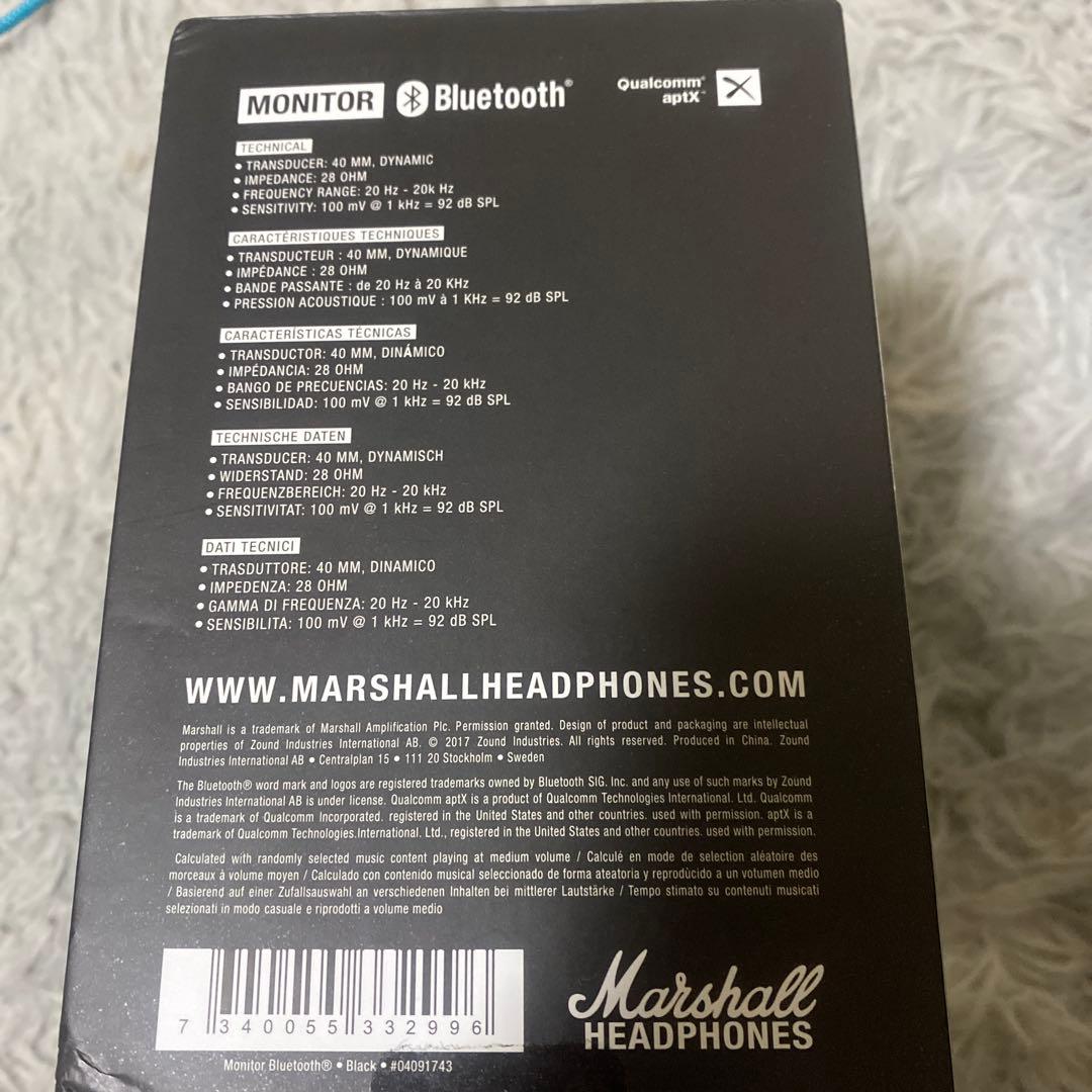 Marshall Monitor Bluetooth 新品未開封