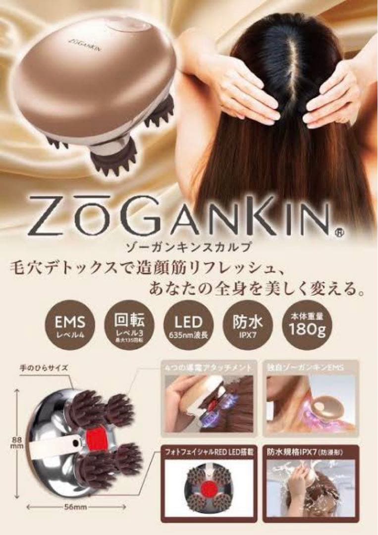 ゾーガンキン　スカルプ　EMS ヘッドスパ ZOGANKIN