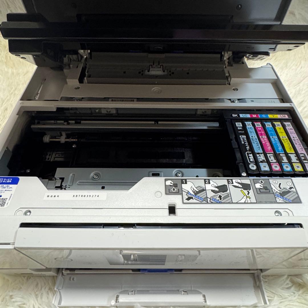 EPSON プリンタ　EP-815A 純正インク付き　カラー(ホワイト)