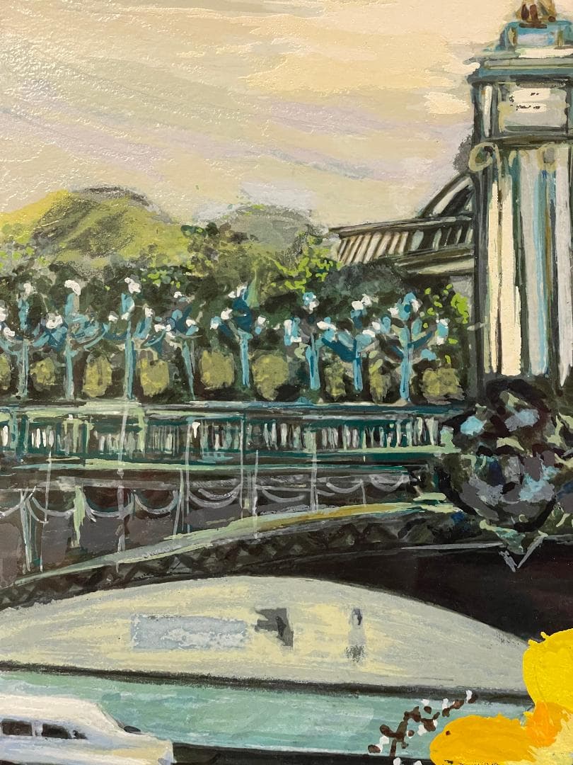「真作」ミッシェル・アンリ「グランパレのティーローズ」サイン有り　88/300