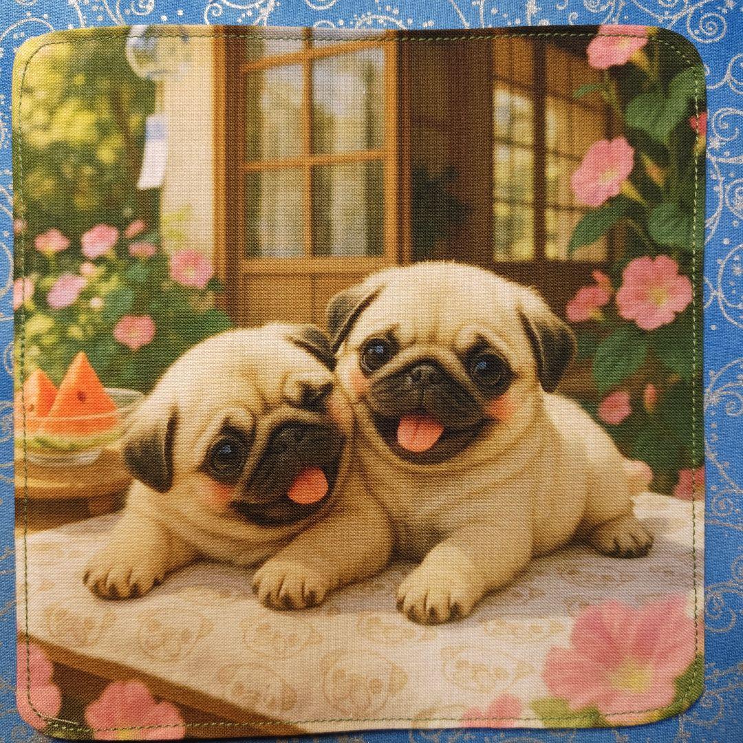 アロママ　ハンカチ　プードルちゃん柄　18枚