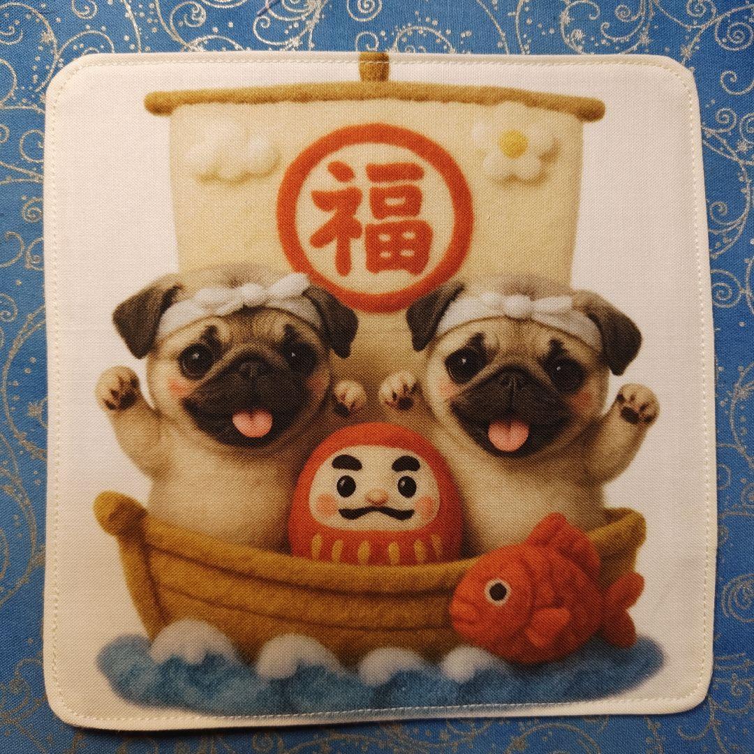 アロママ　ハンカチ　プードルちゃん柄　18枚