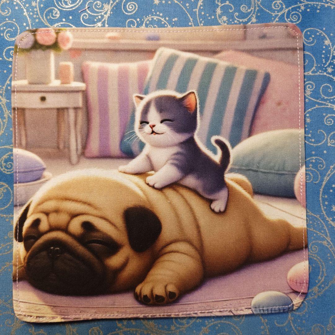 アロママ　ハンカチ　プードルちゃん柄　18枚