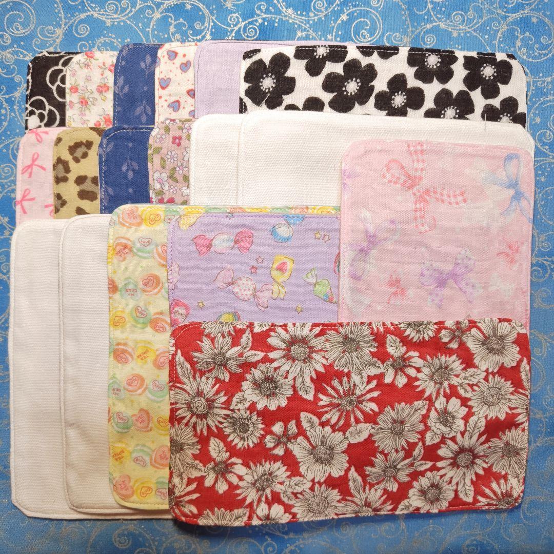 アロママ　ハンカチ　プードルちゃん柄　18枚