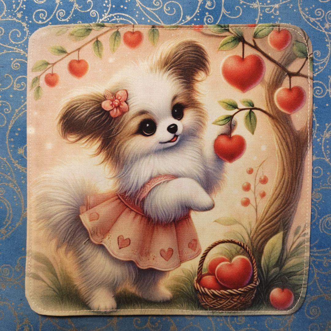 アロママ　ハンカチ　プードルちゃん柄　18枚