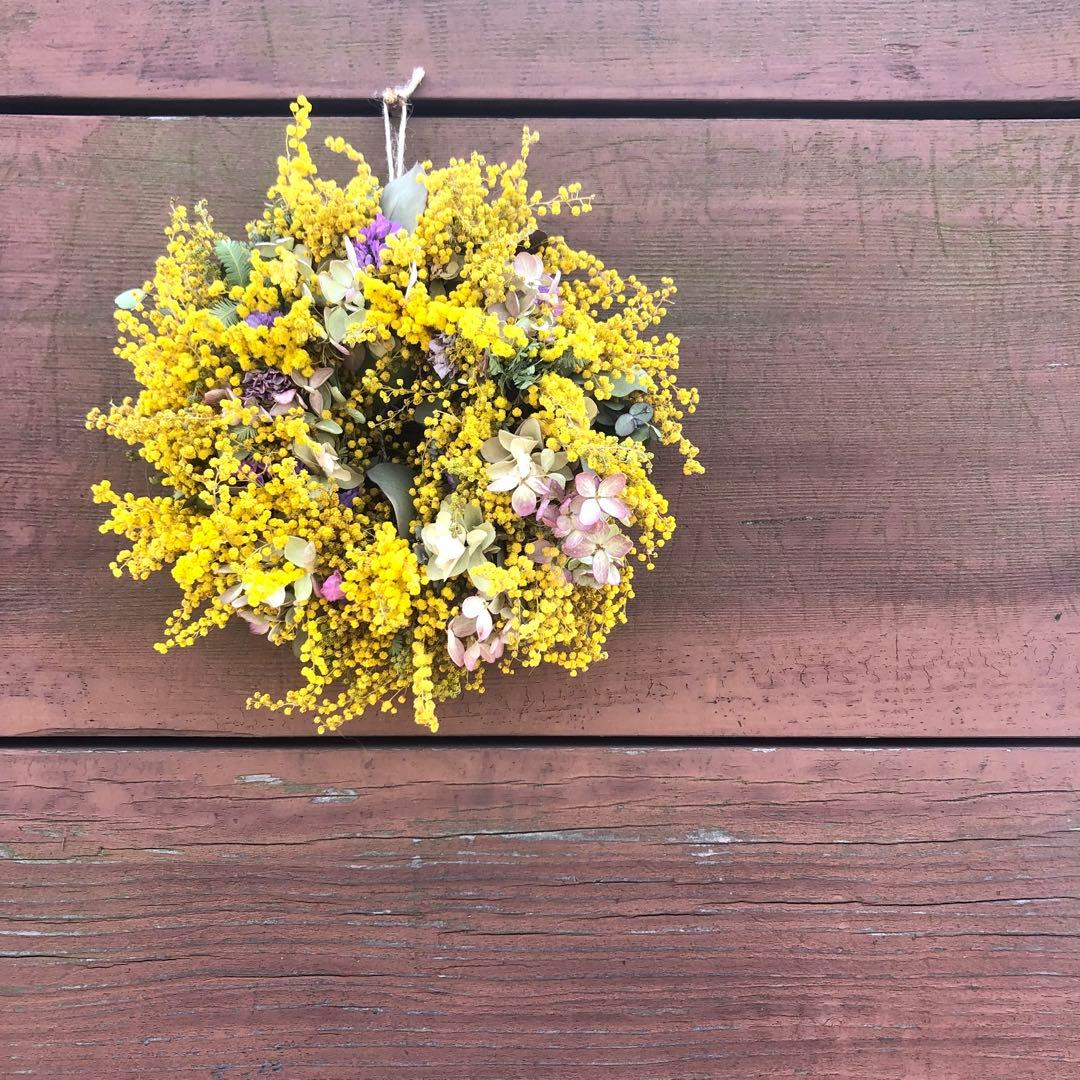 ミモザリース　ミモザスワッグ