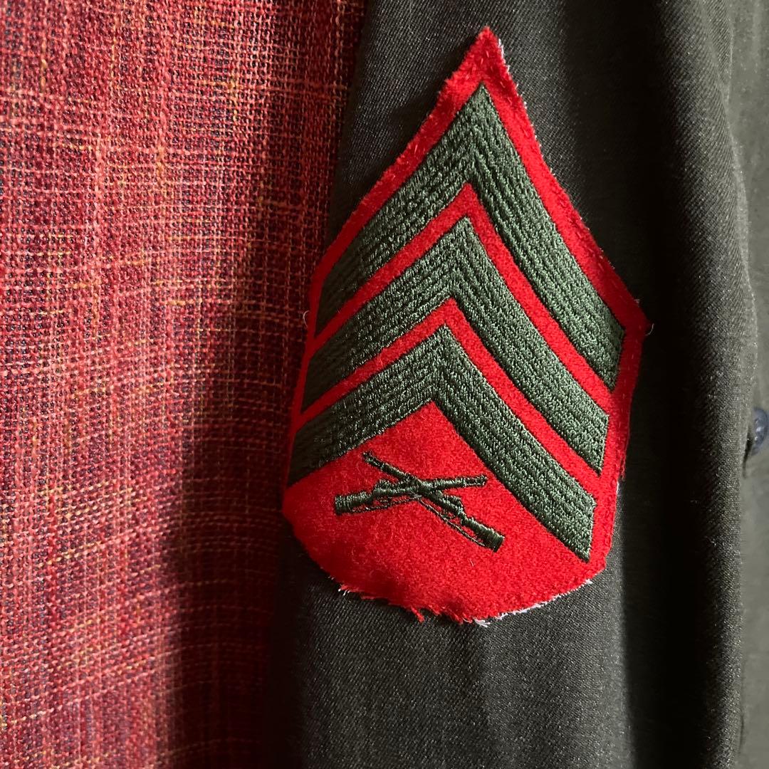 アメリカ軍　海兵隊　勤務服上下　帽子付き