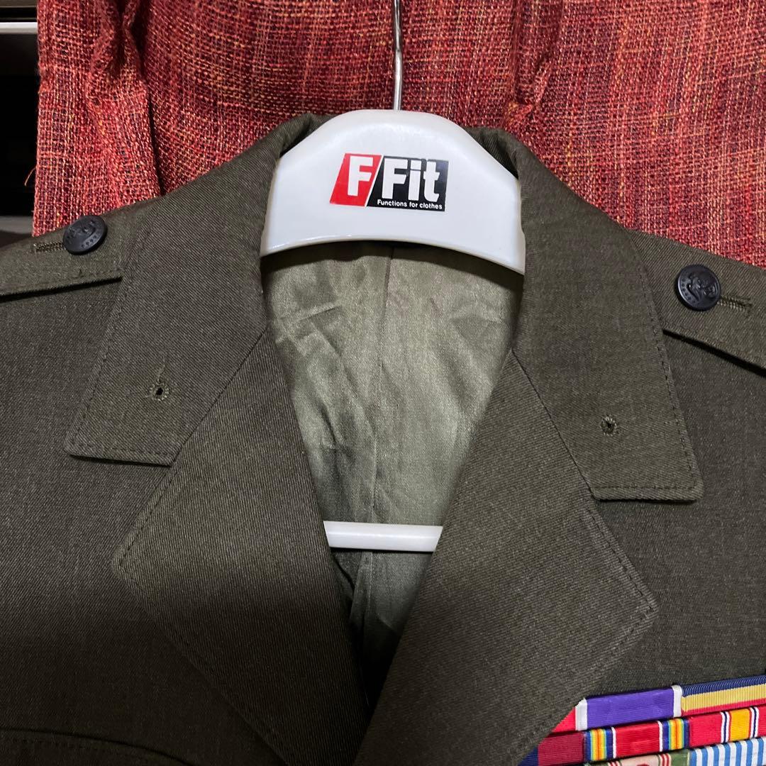 アメリカ軍　海兵隊　勤務服上下　帽子付き