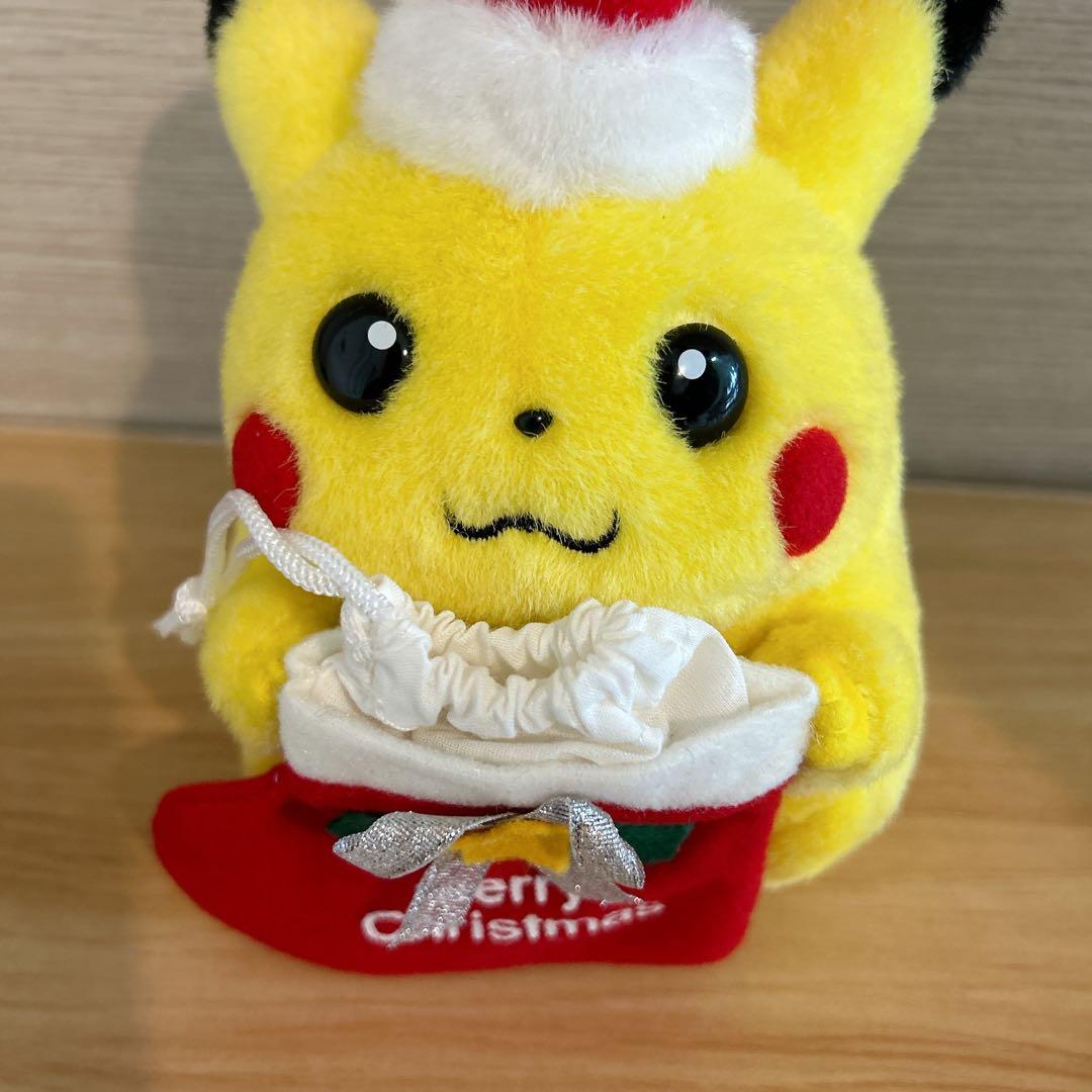 ピカチュウ 初期　ぬいぐるみ　トミー　クリスマス