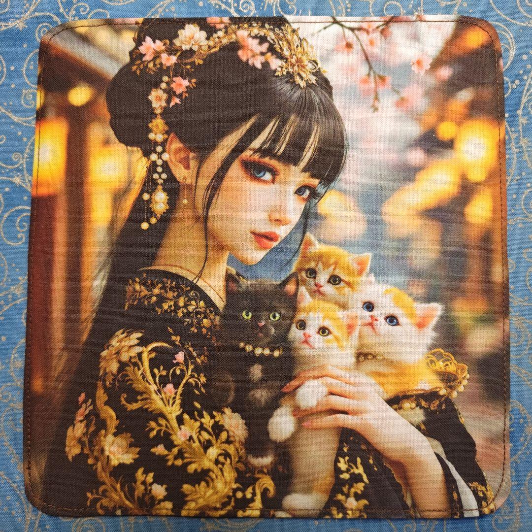 ファン子　パネル1枚　ハンカチ18枚　ネコちゃん柄