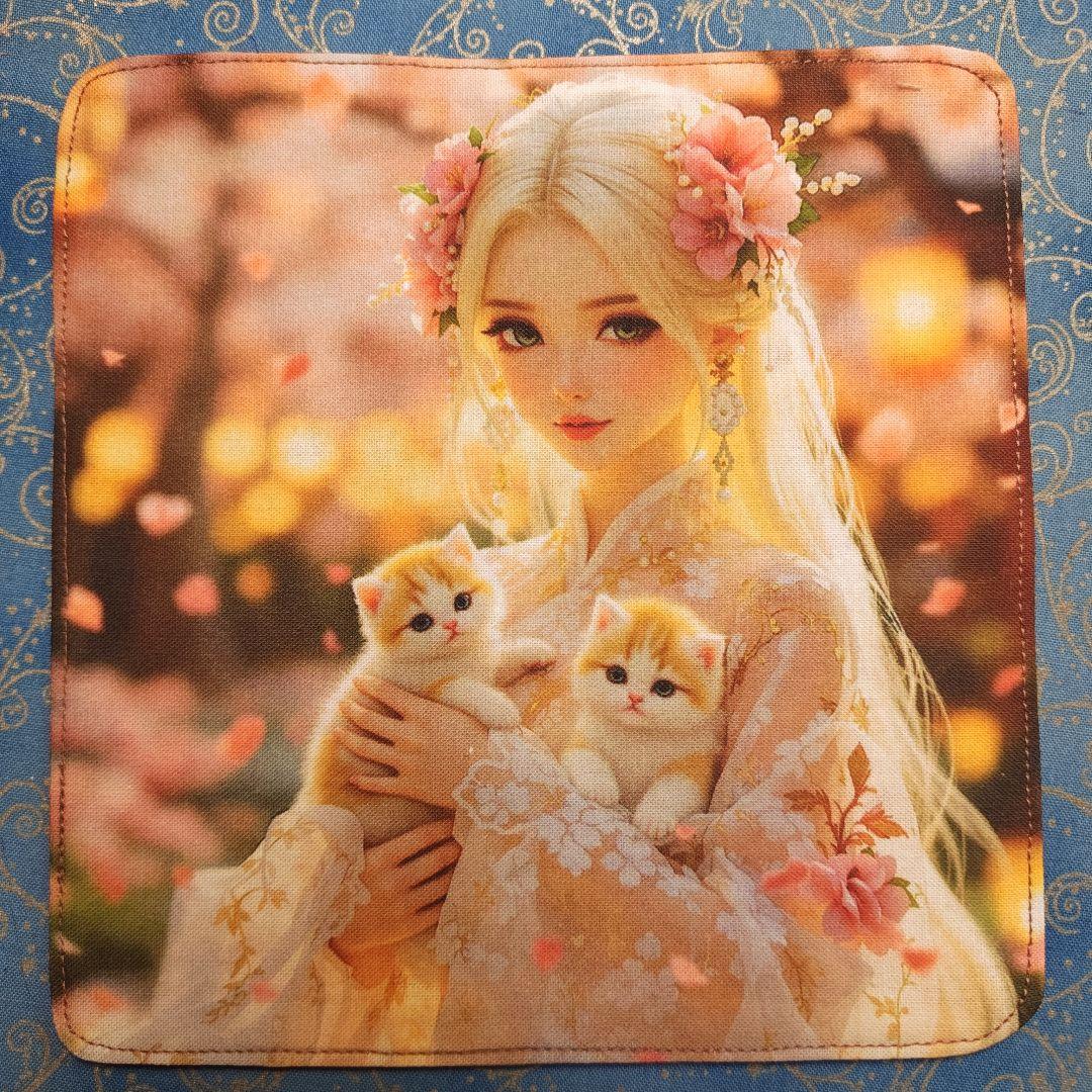 ファン子　パネル1枚　ハンカチ18枚　ネコちゃん柄