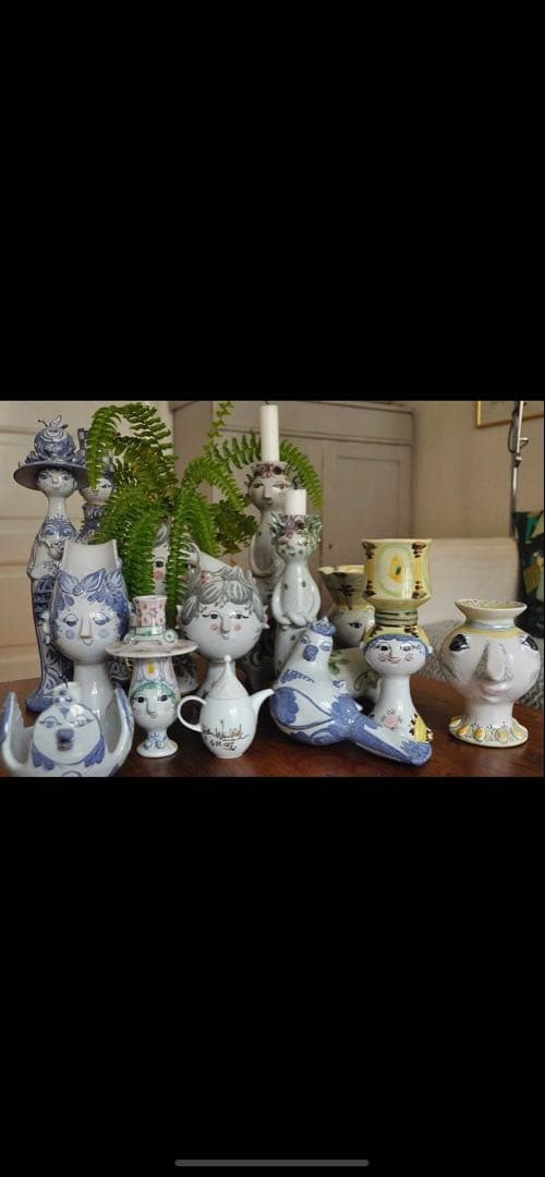 ビヨンヴィンブラッド　ビンテージ1955年手書き一点物作品エバミニ花瓶！