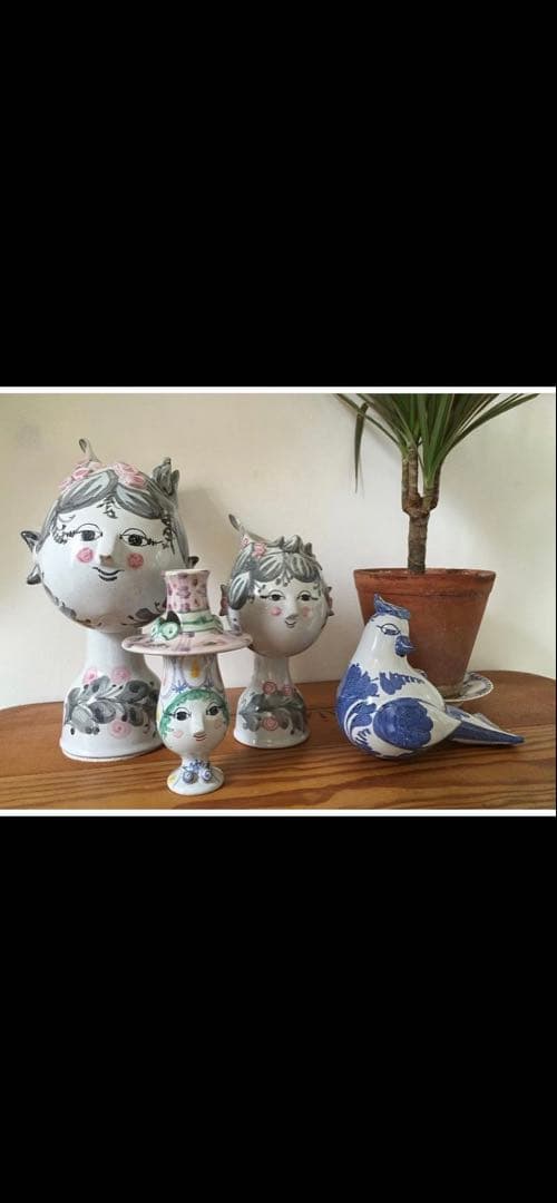 ビヨンヴィンブラッド　ビンテージ1955年手書き一点物作品エバミニ花瓶！