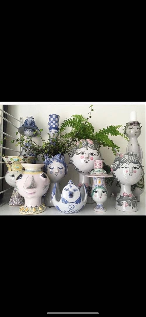 ビヨンヴィンブラッド　ビンテージ1955年手書き一点物作品エバミニ花瓶！