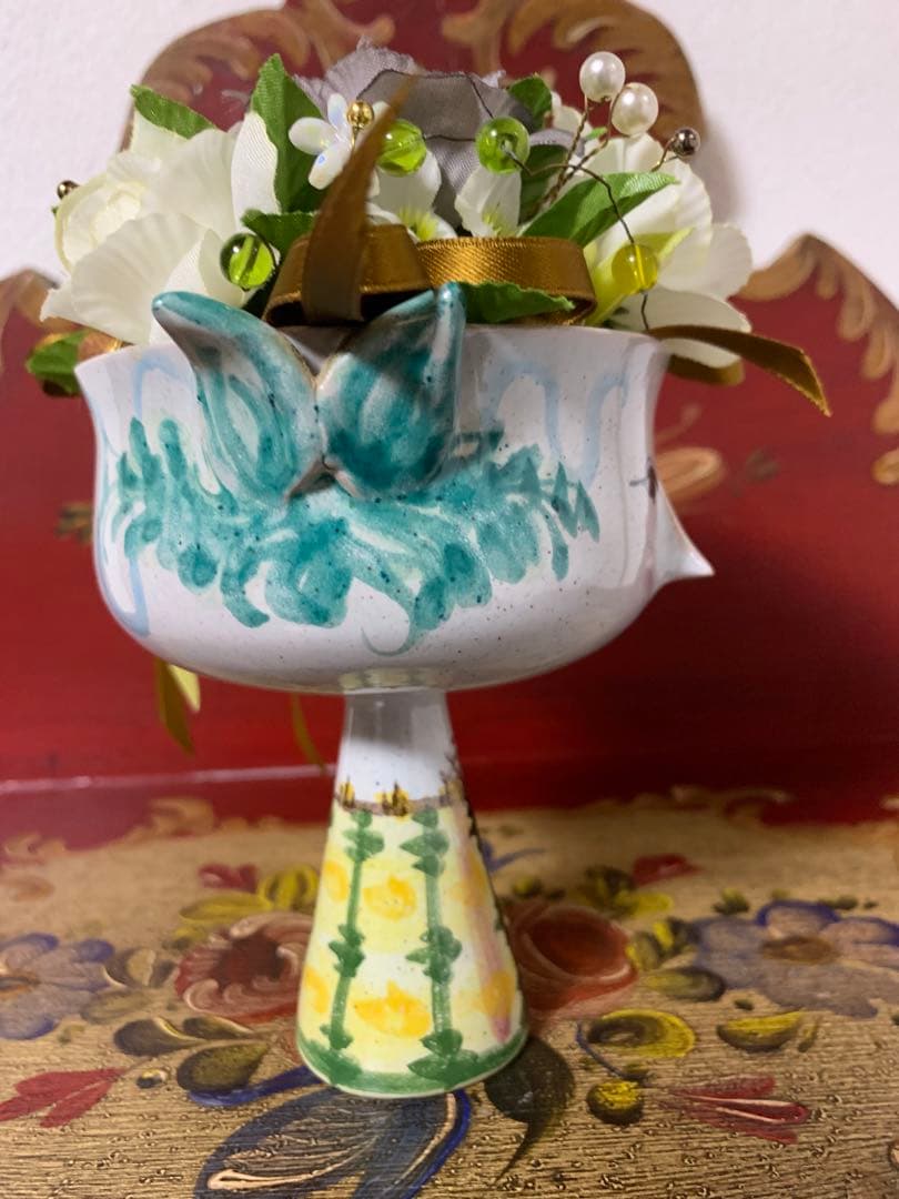 ビヨンヴィンブラッド　ビンテージ1955年手書き一点物作品エバミニ花瓶！