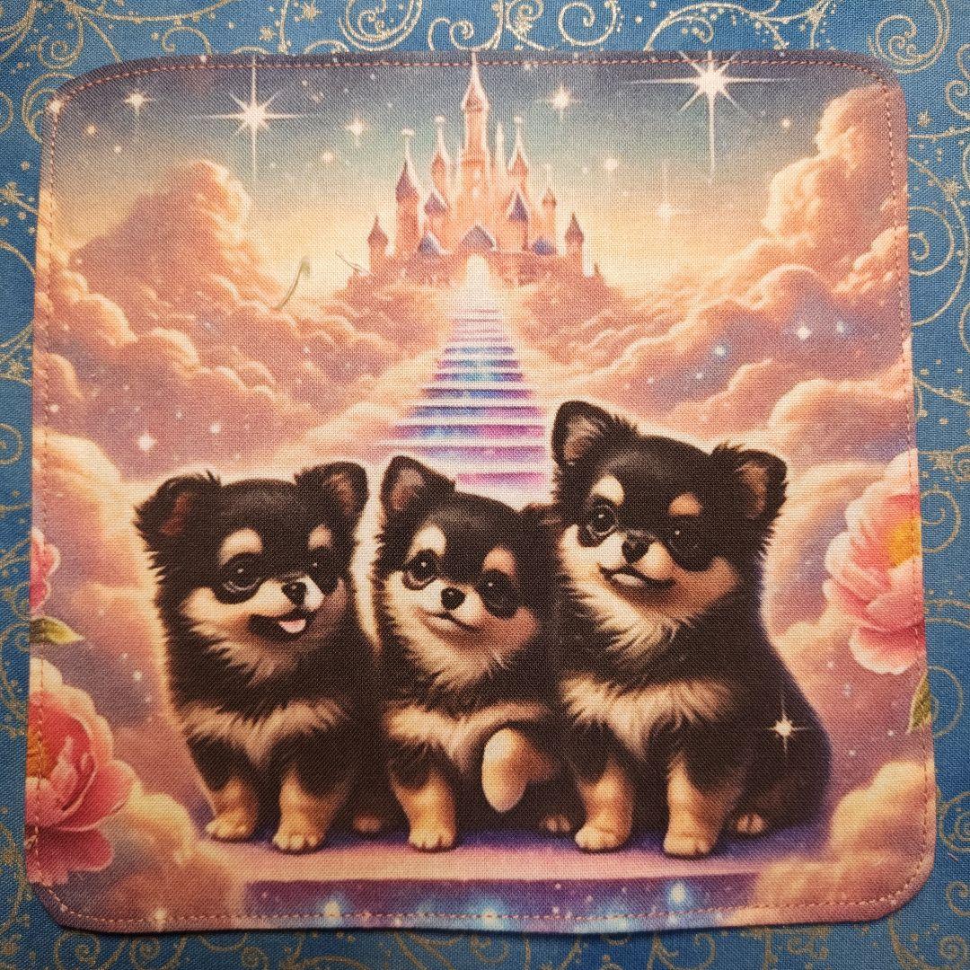 ★CHIYO★　ハンカチ　女の子とワンコさん柄　21枚