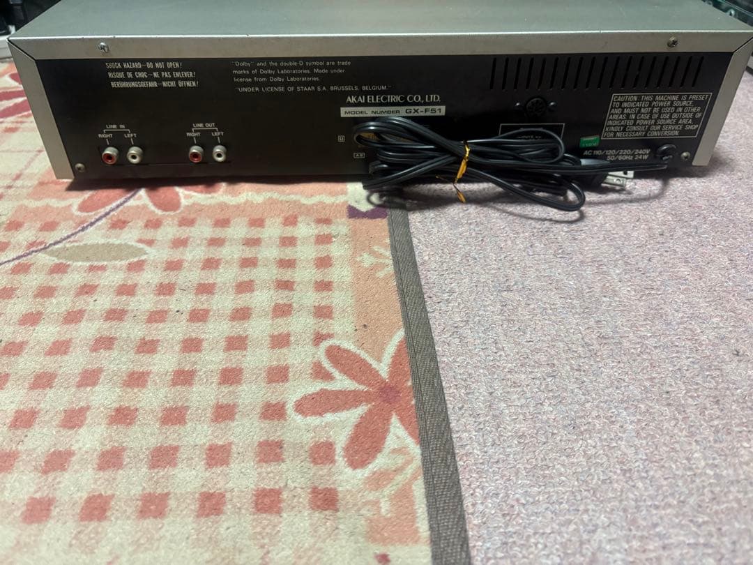 アカイ　カセットデッキGX-F51