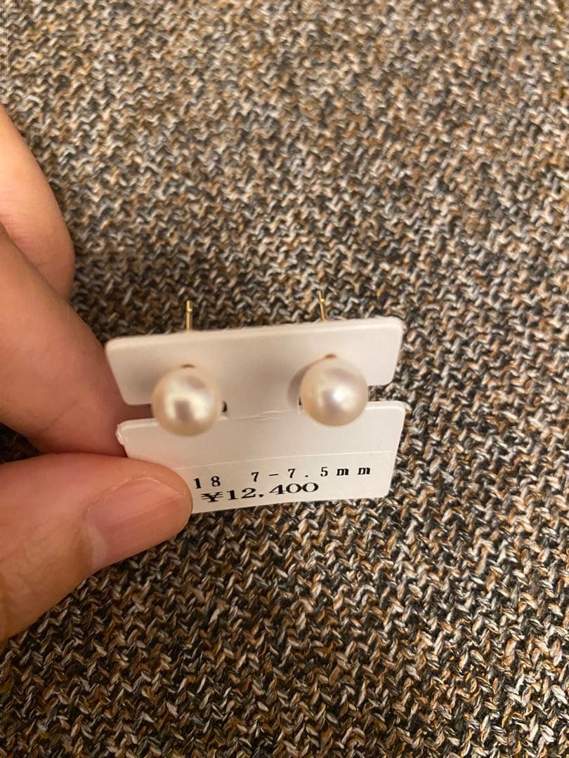 値下げ アヤコ 本真珠 K18 ピアス