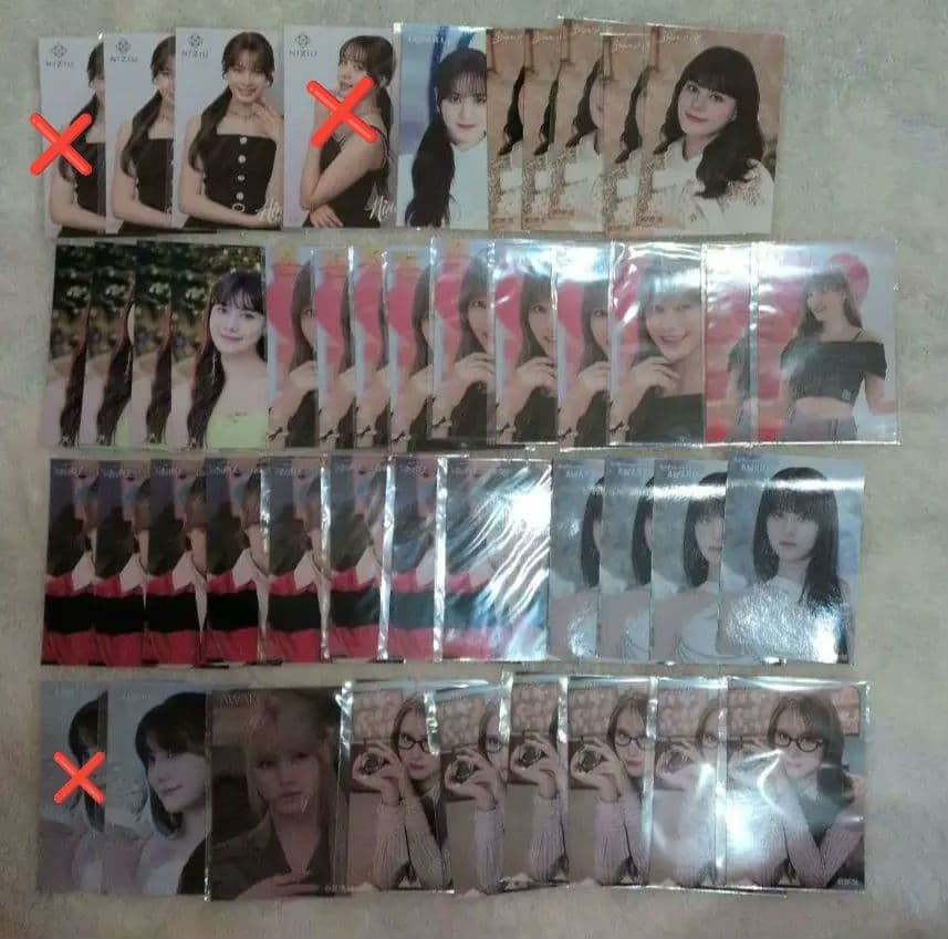 バラ売り⭕ NiziU オンラインくじ ステッカー フォトカ スリーブ チャーム