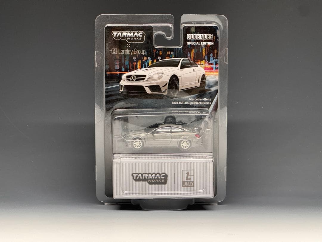 TW 1/64 メルセデスベンツ C63 AMG クーペ ホワイト チェイスカー