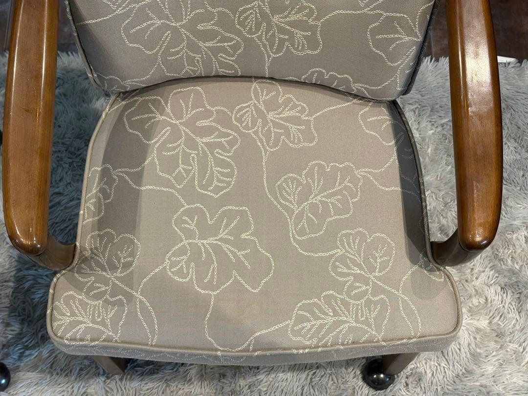 ②カリモク　karimoku アームチェア　アンティーク　ヴィンテージ SZ