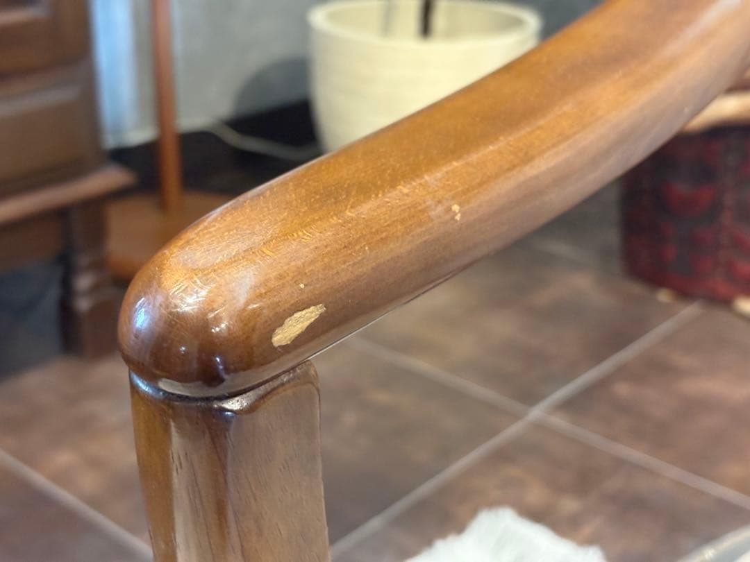 ②カリモク　karimoku アームチェア　アンティーク　ヴィンテージ SZ