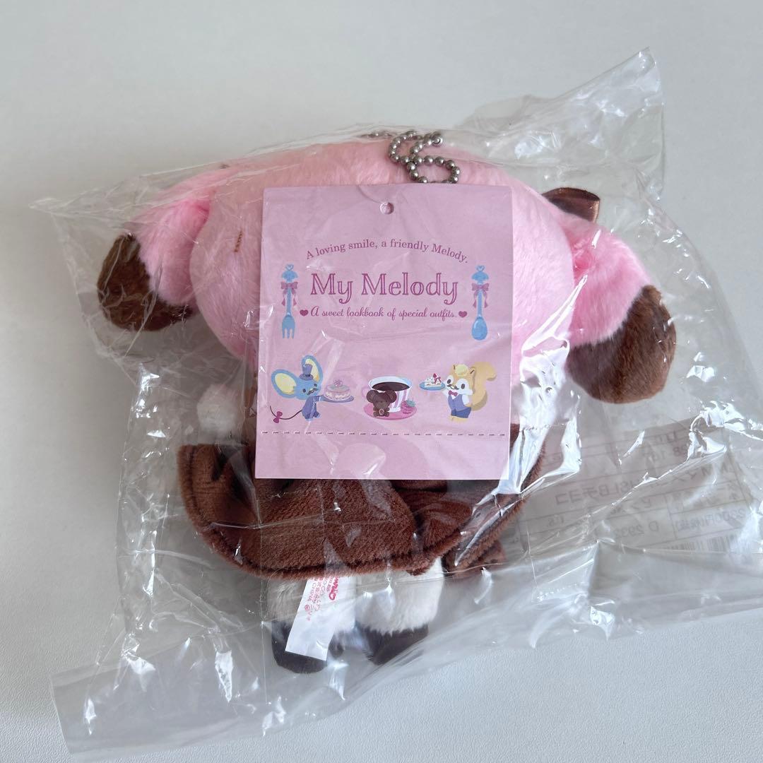 マイメロディ　ぬいぐるみ　マスコット　SWEET LOOKBOOK チョコ