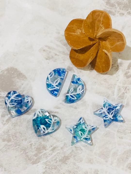 こひなちさん専用♡Sea＆Flower ピアス イヤリング