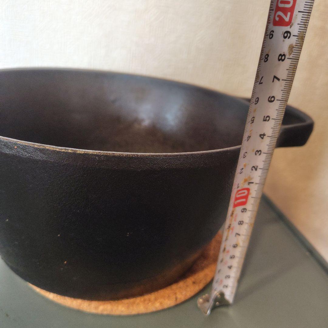 廣瀬愼 南部鉄器 鉄鍋 4.2L