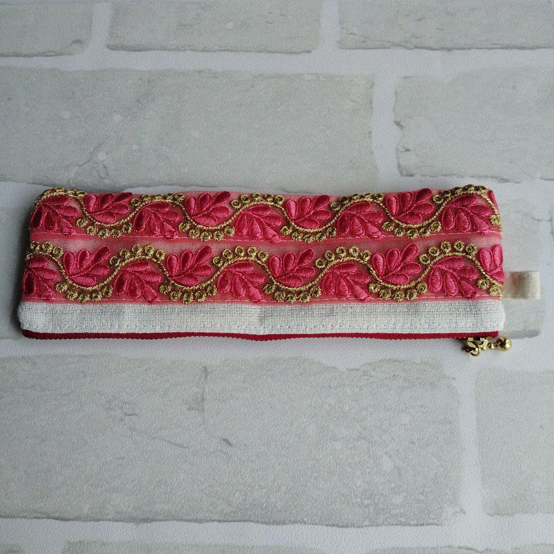 Moomn様 【おまとめ依頼】インド刺繍リボンのポーチ・キーケース 　6点