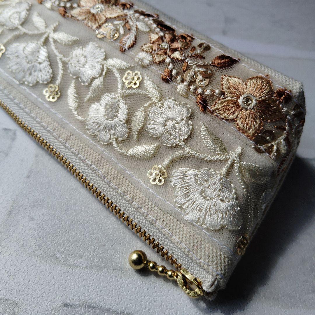 Moomn様 【おまとめ依頼】インド刺繍リボンのポーチ・キーケース 　6点