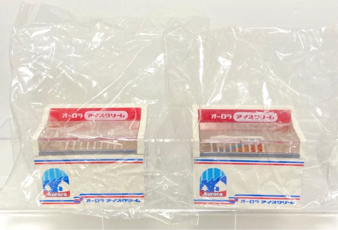 リーメント ぷちサンプル 本日開店コンビニ アイスクリーム冷蔵庫2個セット