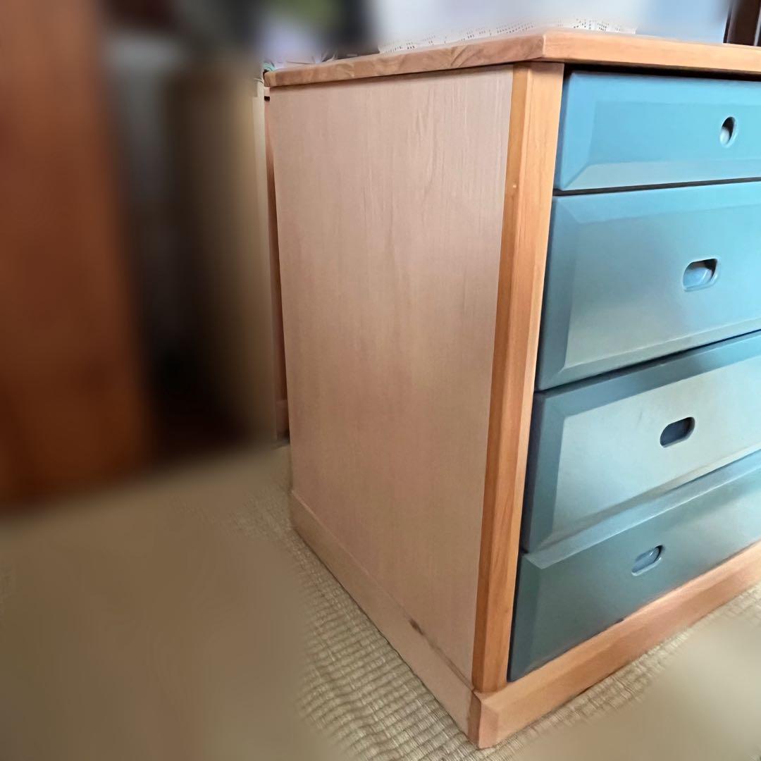 送料込・即発送✳︎洋服タンス チェスト 4段 子供 収納 箪笥 木製 アンティーク
