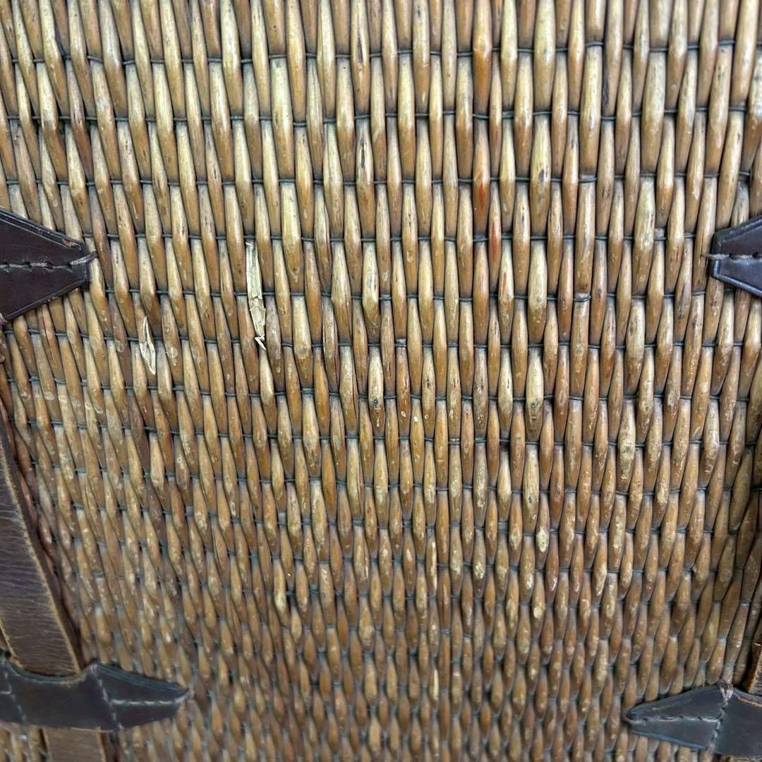 籐編み トランクケース 柳行李 旅行かばんに アンティーク ヴィンテージ