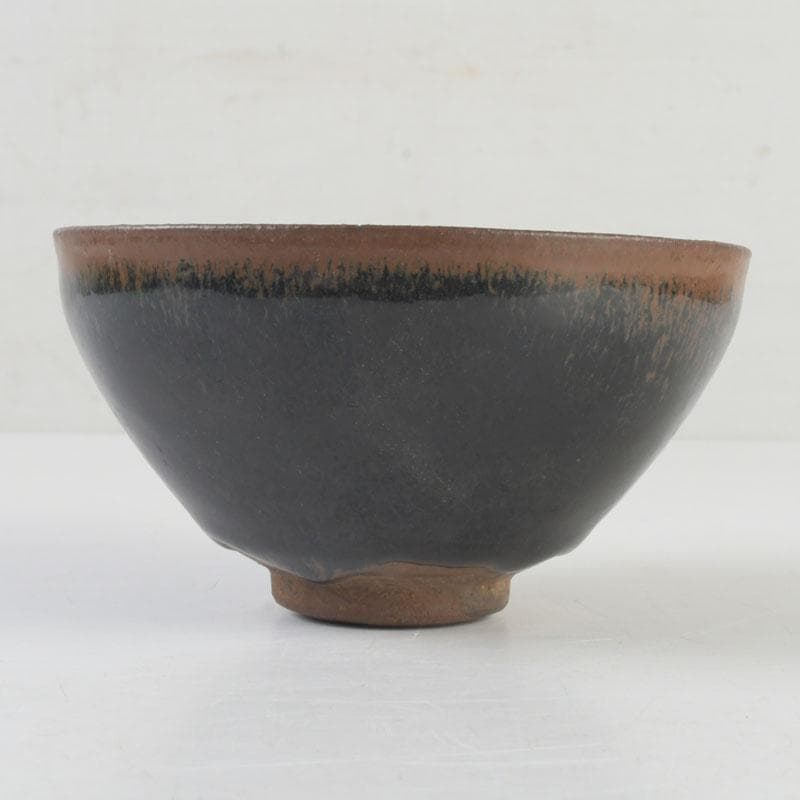 中国　南宋　建窯　兎毫盞　禾目天目茶碗　M　A17