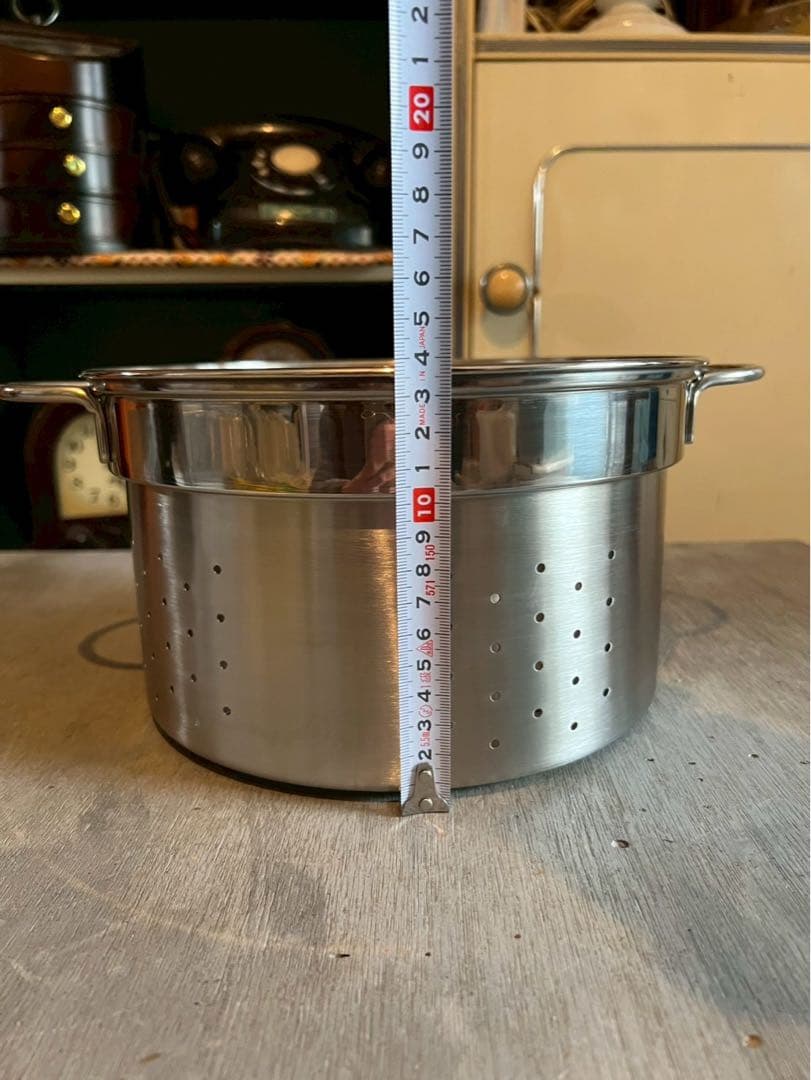 未使用 アンナロッシ ステンレス マルチパスタポット 22cm 鍋