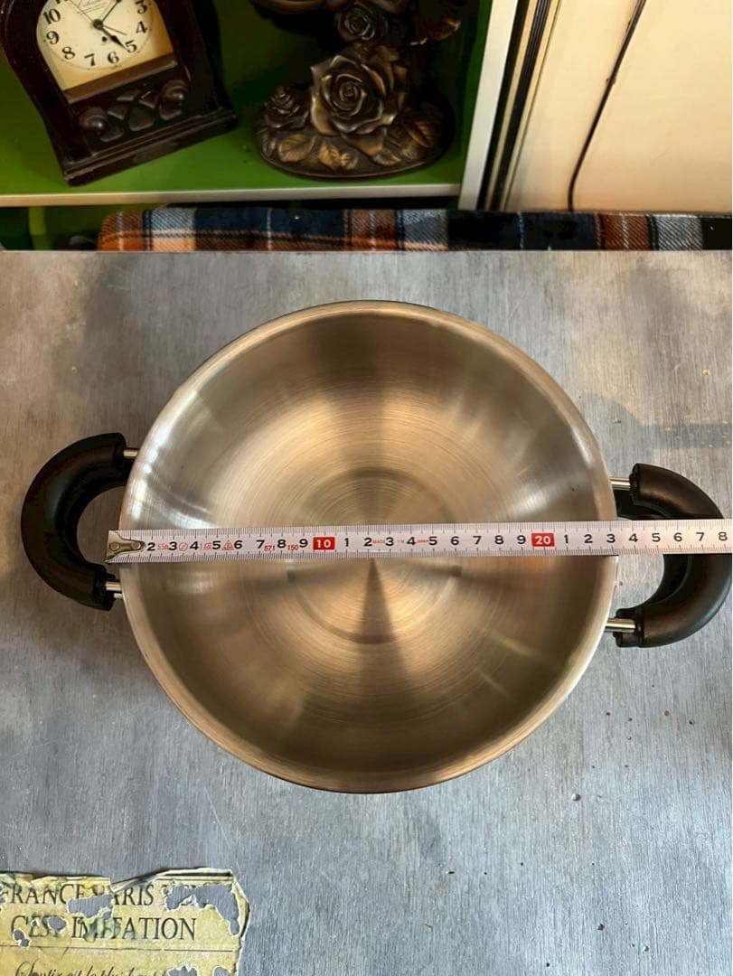 未使用 アンナロッシ ステンレス マルチパスタポット 22cm 鍋