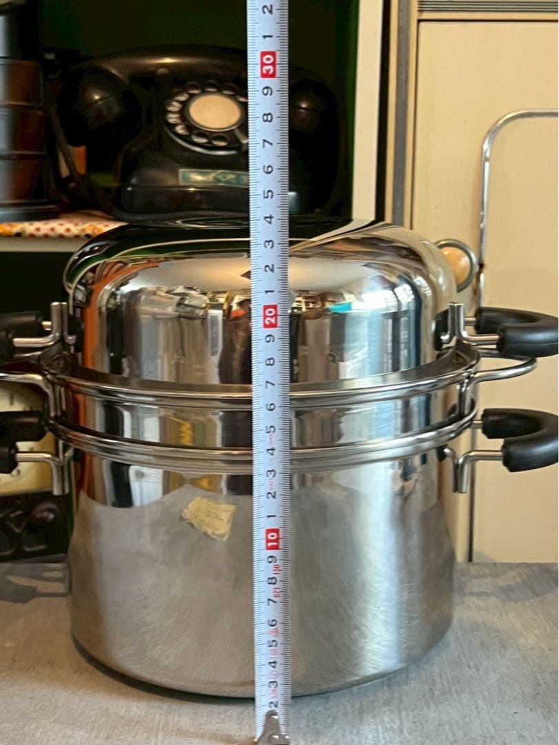 未使用 アンナロッシ ステンレス マルチパスタポット 22cm 鍋
