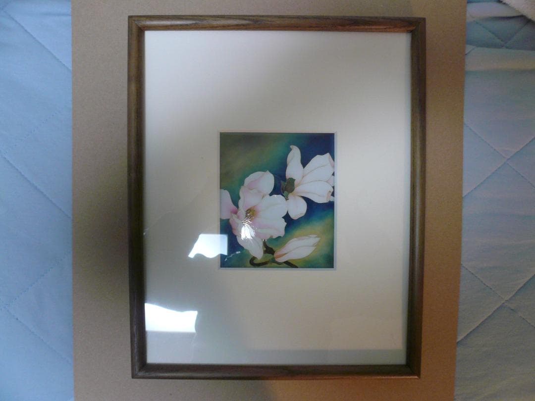 安藤七寶店　銀彩七宝　木蓮