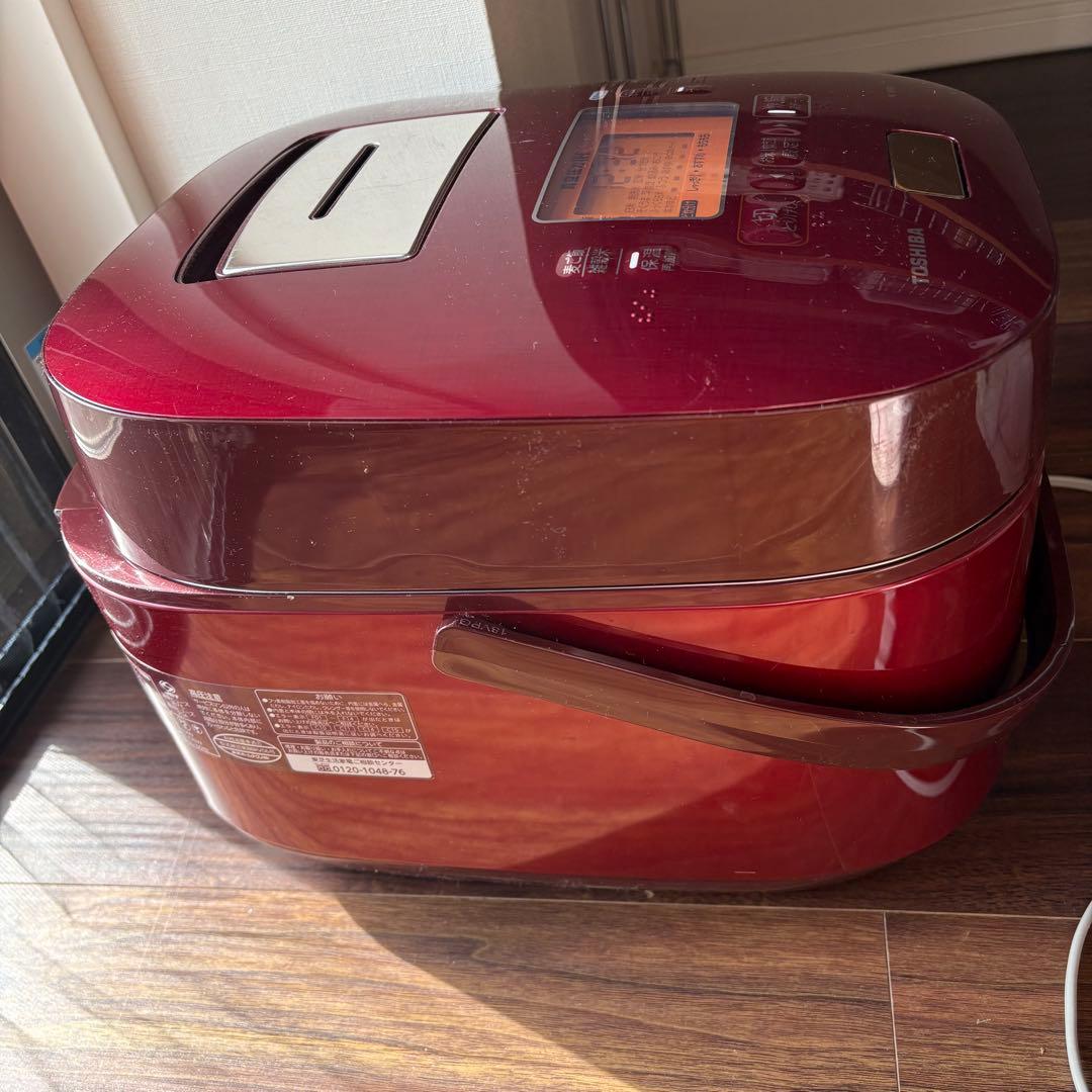 【東芝】炊飯器 RC-18VXK 一升 圧力IH 赤